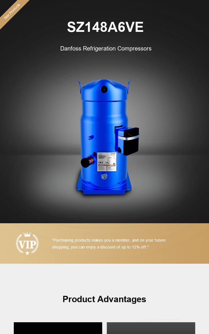 Danfoss Compressor SZ148A6VE, technical parameters pdf, structure diagram